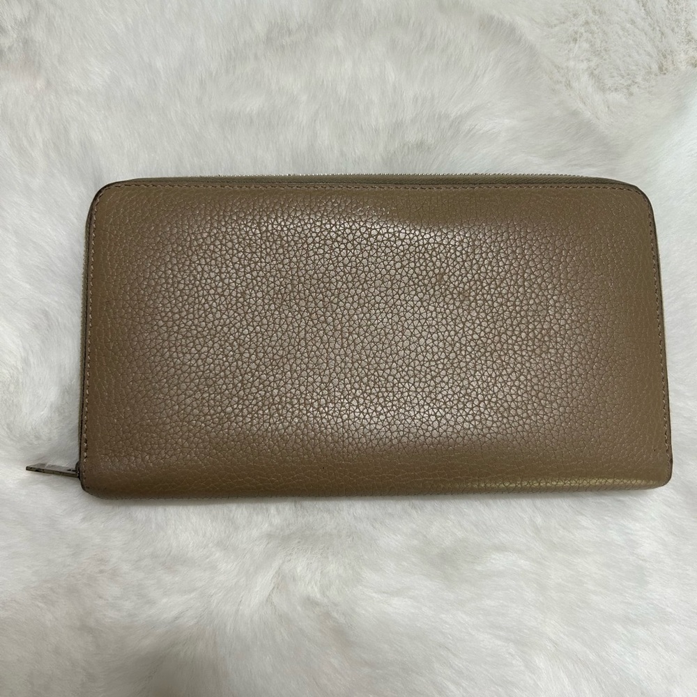 Celine Continental Long wallet Gray Beige